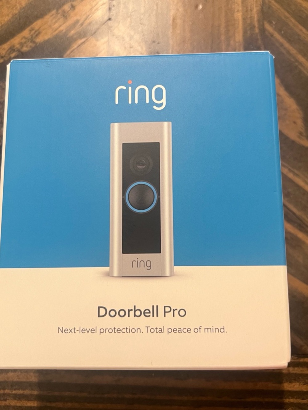Ring Smart Doorbell Pro - White & Blue Packaging